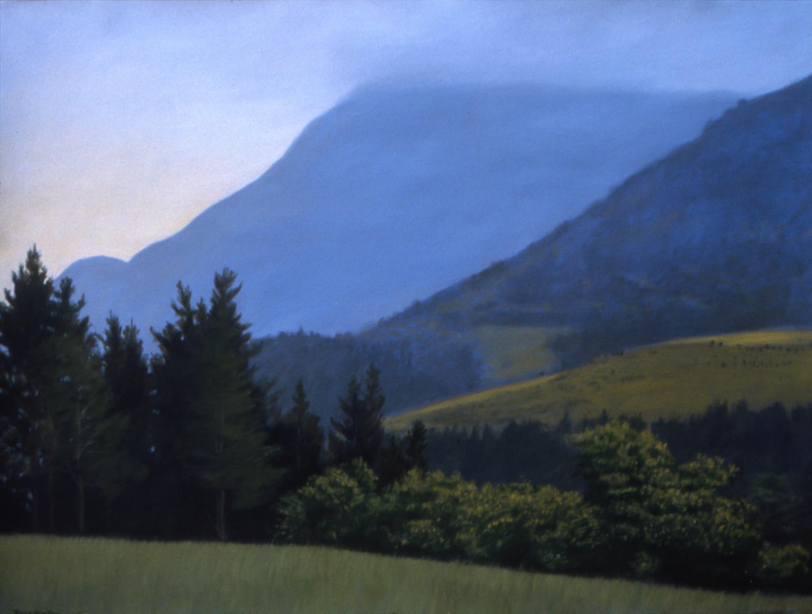 "Edge of the Pyrenees"   22" X 30"   oil on paper