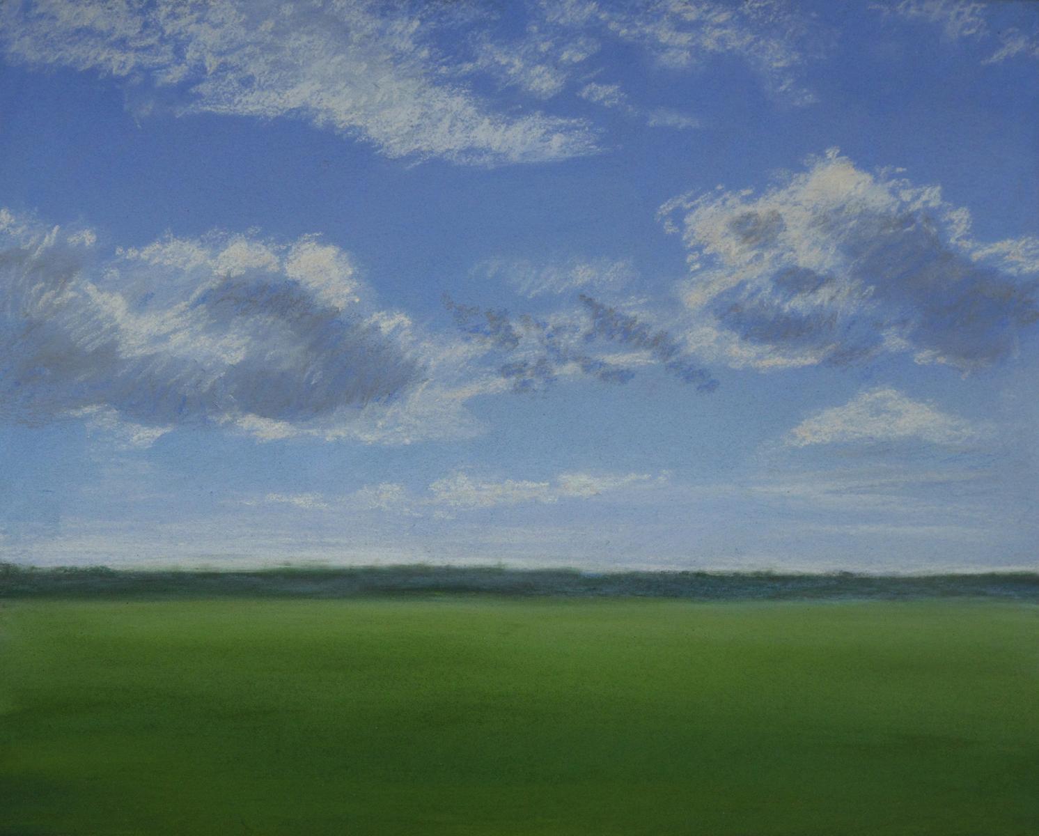 Small Works Series   "Late Afternoon Landscape #2"   pastel on panel   8"X 10"