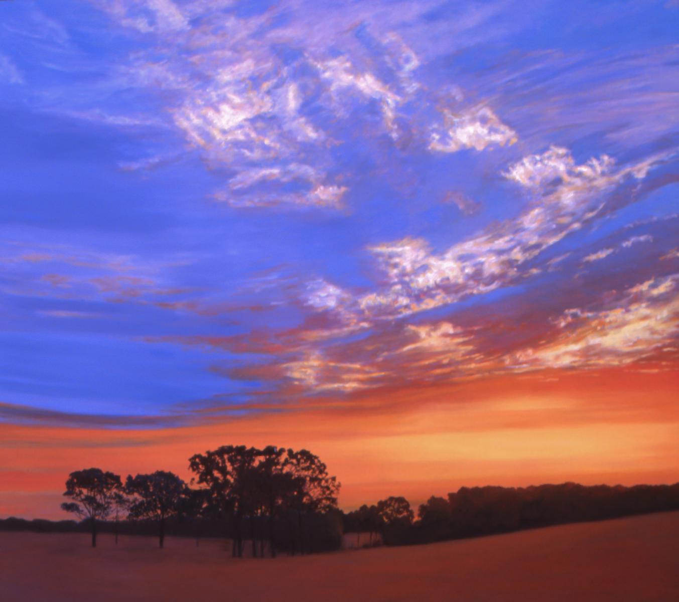 "Midwest Sunset #2"  40" X 50"  oil on canvas