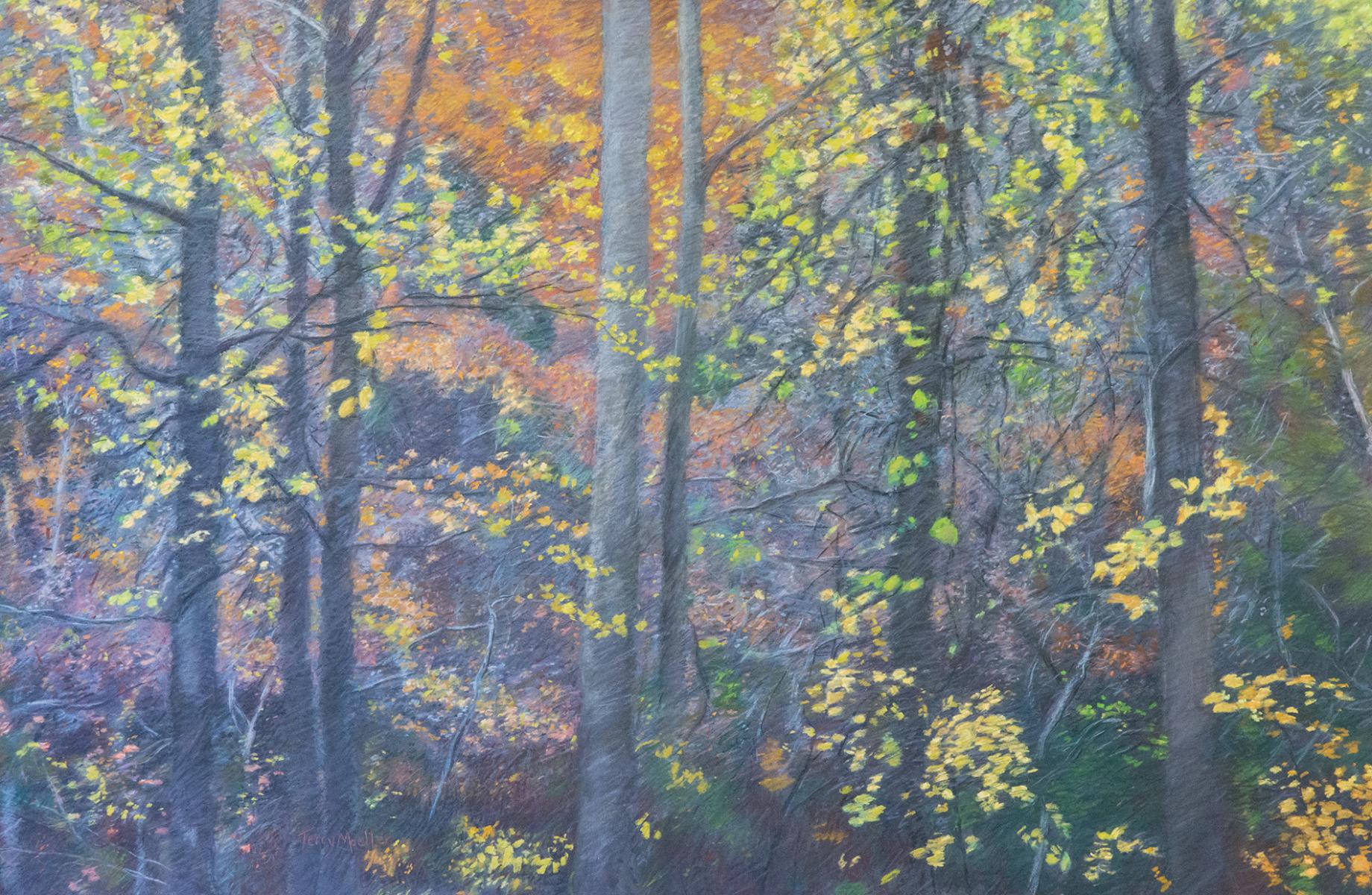"Autumn Light #2  pastel on panel  24" X 36"